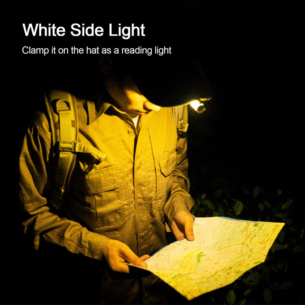 Aurora A8 G4 warm-white side light clipped for hands-free reading
