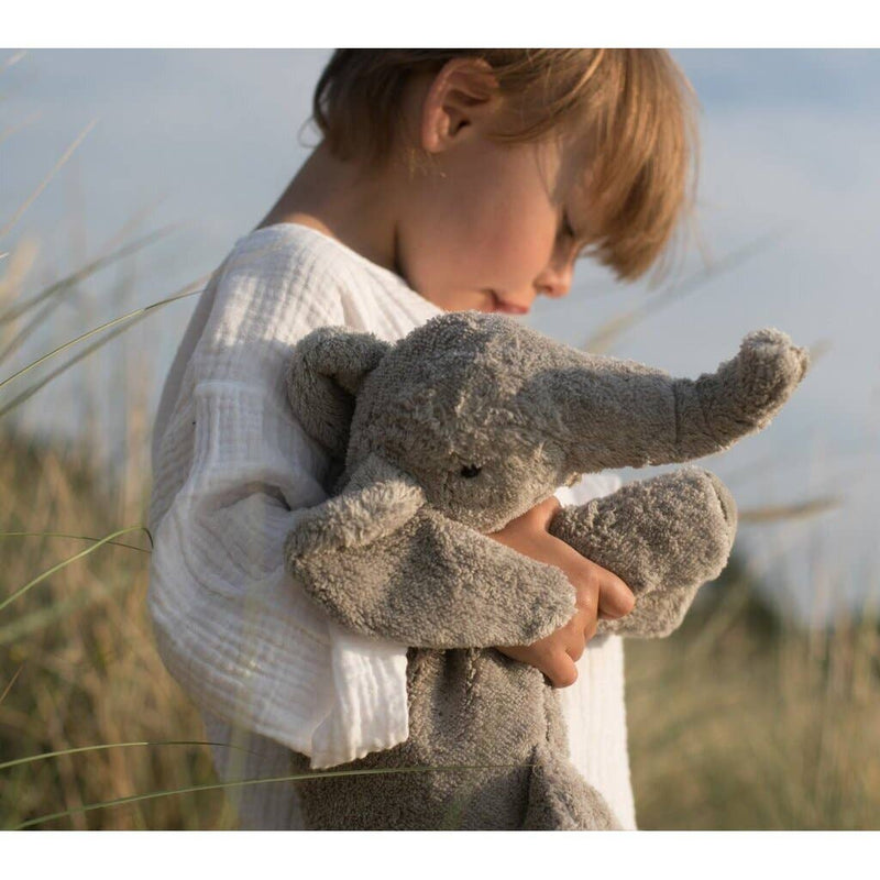 Small Gray Elephant | Warming Pillow | Cotton & Wool | Senger Naturwelt