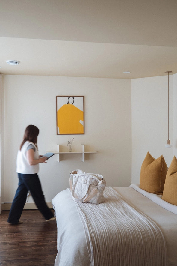 Organic Cotton Diaper Bag - Gingham Collection