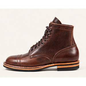 Sherman Toe Cap Boot | Dainite Sole - in Brown Chromexcel