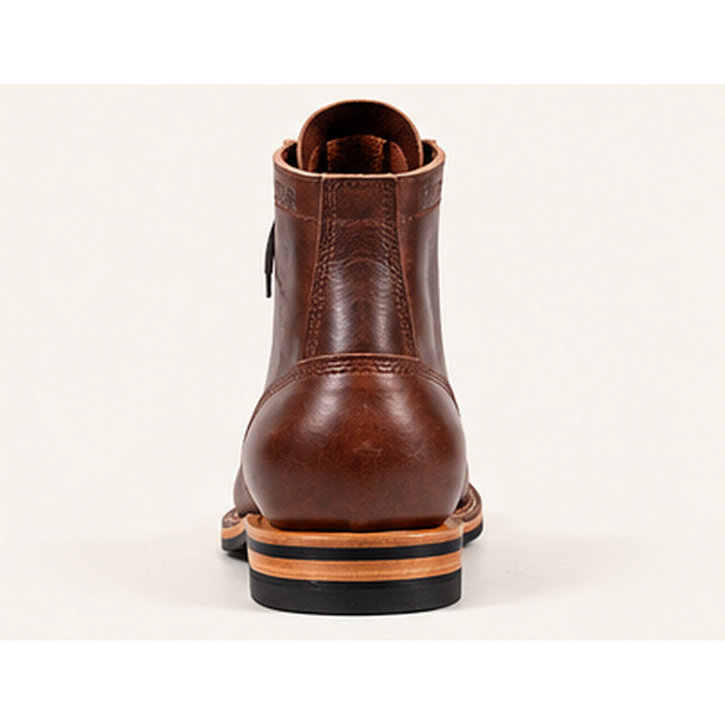 Sherman Toe Cap Boot | Dainite Sole - in Brown Chromexcel