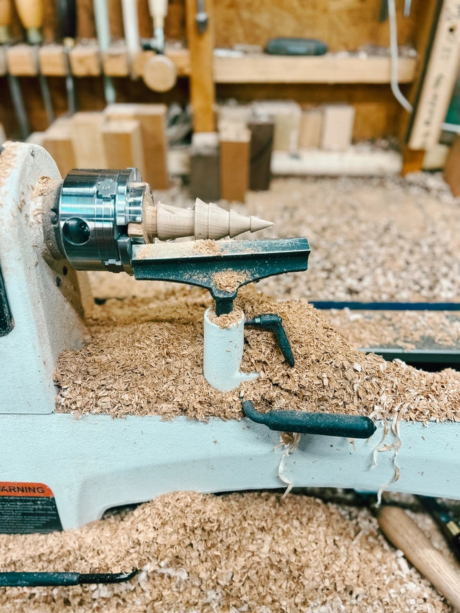 Hand-Turned Mini Woodland Forest Tree Set - Christmas Winter