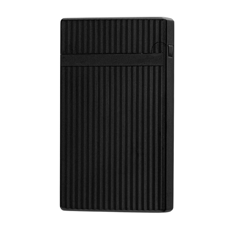 IM Corona Double Corona lighter, black matte pinstripe, back