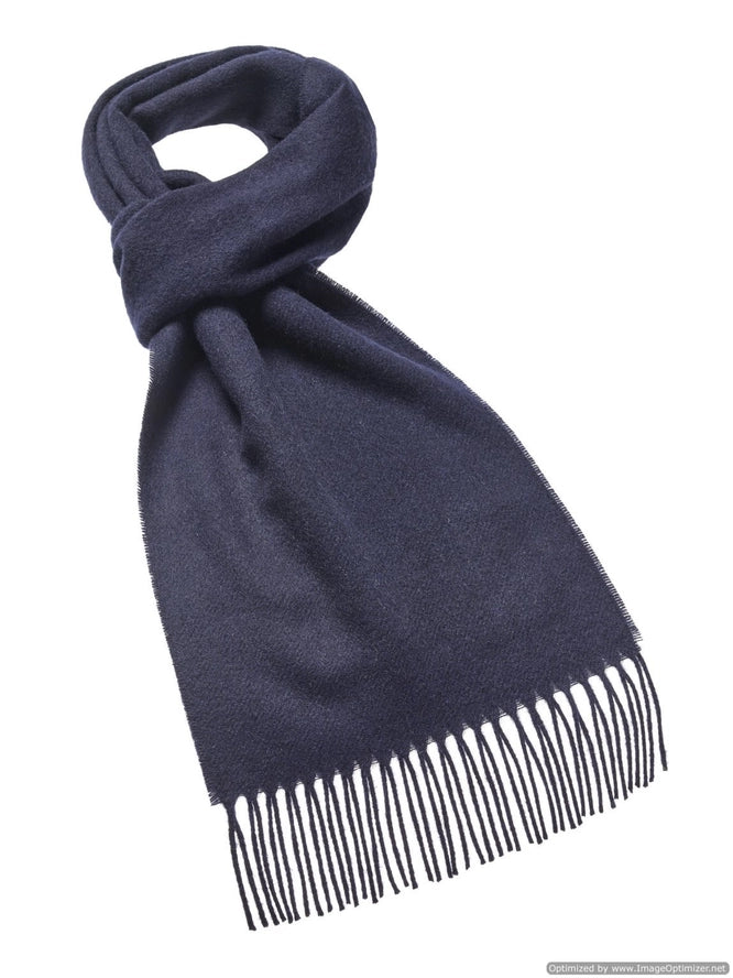 Luxury Plain Navy Scarf