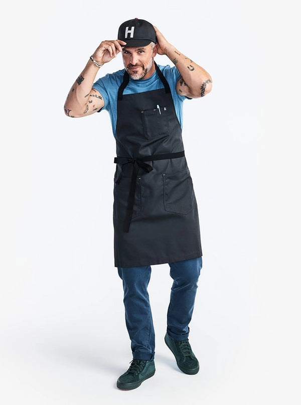Hedley & Bennett Essential Apron in Char — tested by Michelin-starred chefs worldwide