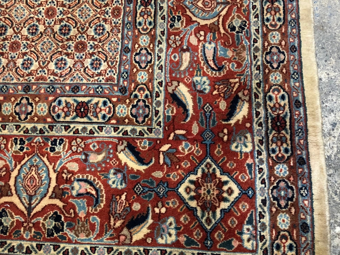 Fine Persian 7.8 X 9.7 Wool Rug
