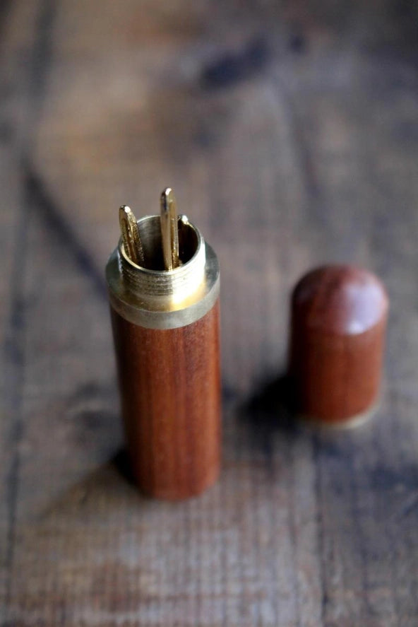 Wooden Needle Case | Set of 7 — Sandalwood or Ebony