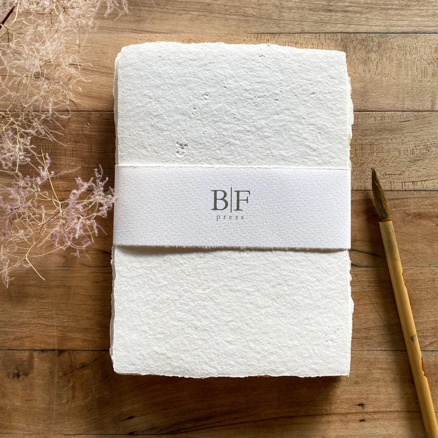 Ivory Handmade Paper Set with Envelopes