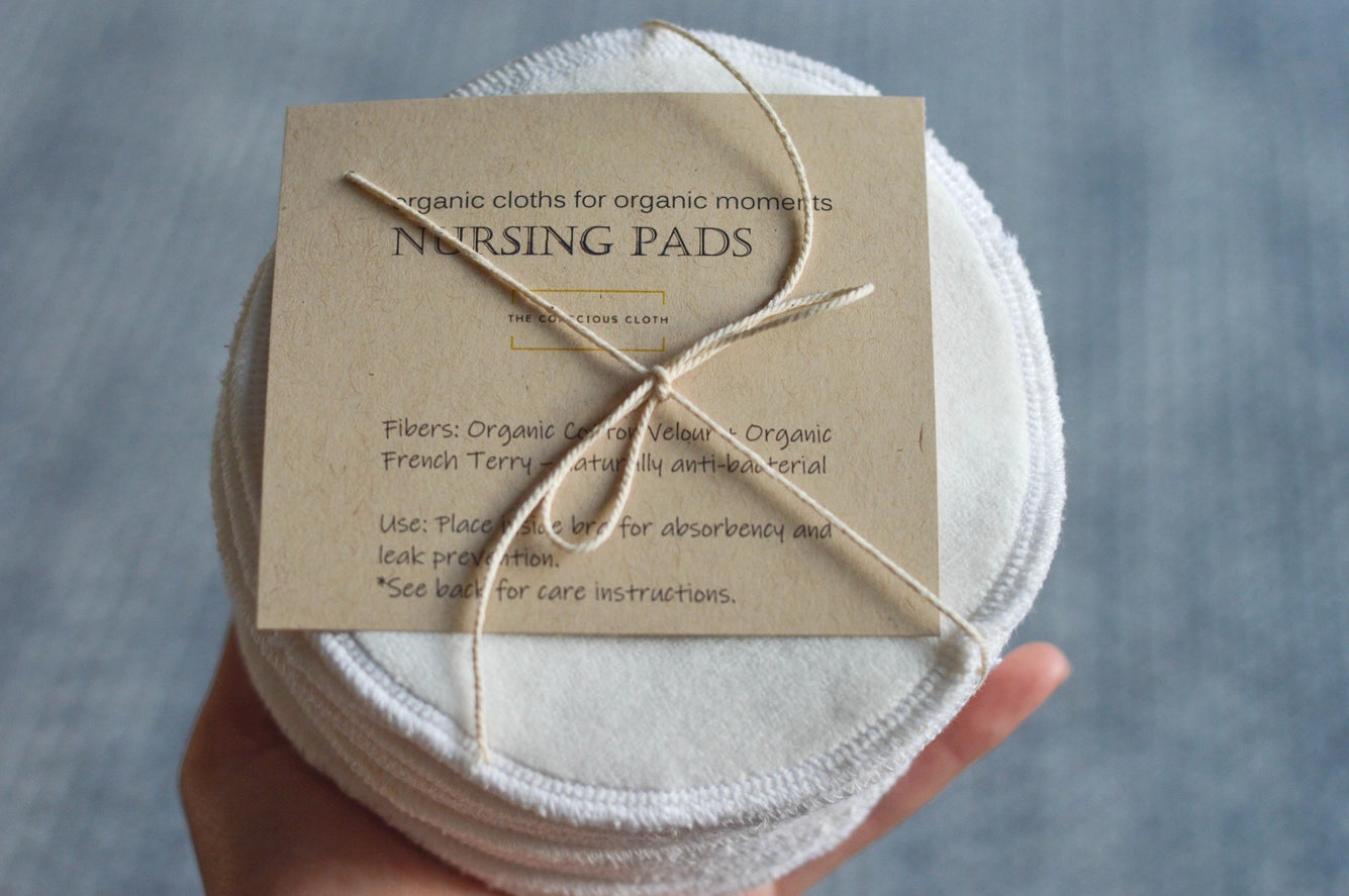 Organic Reusable Nursing Pads - Gots Breastfeeding Shields