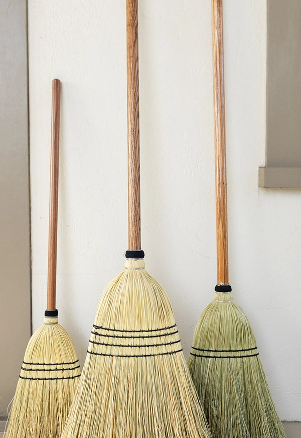 The Cottage Broom — handwoven by Amish makers in Pennsylvania from natural broom corn