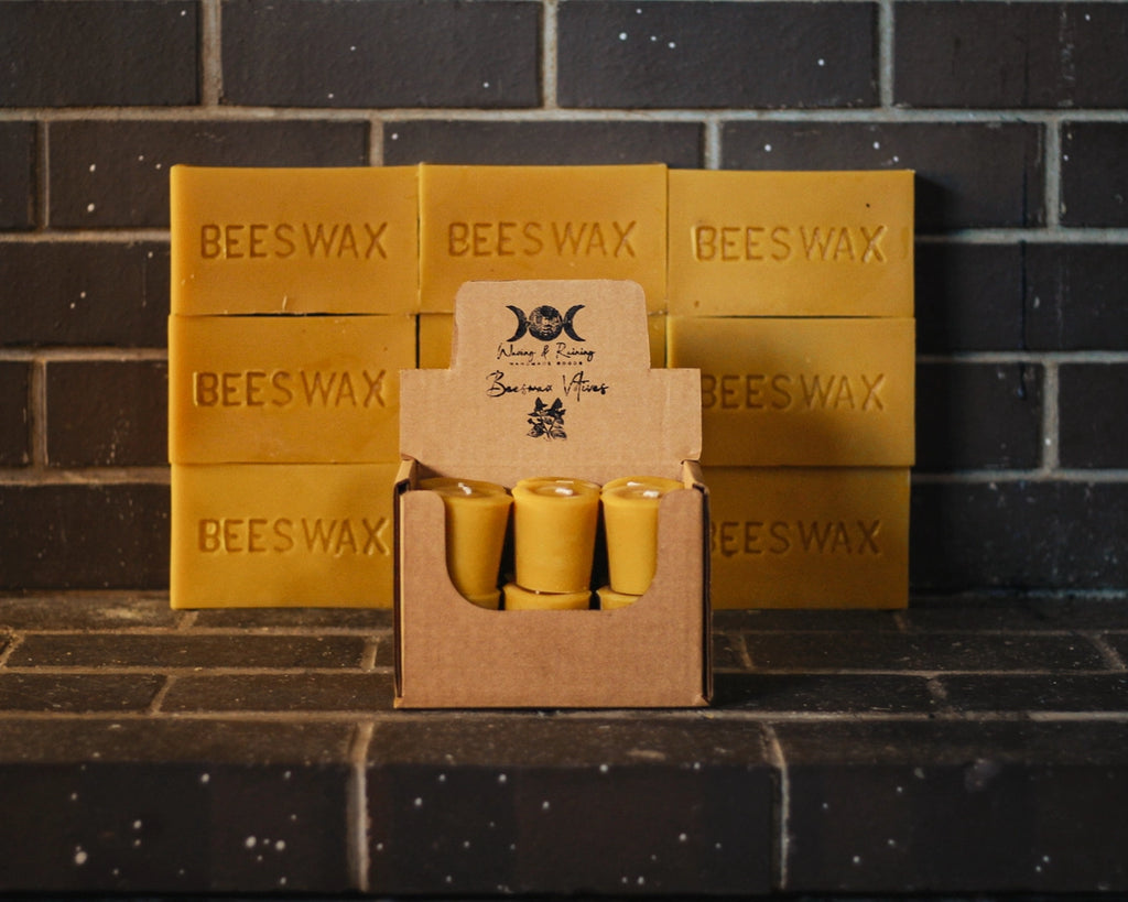 Beeswax Votive Candles - Boxed For Single Sale