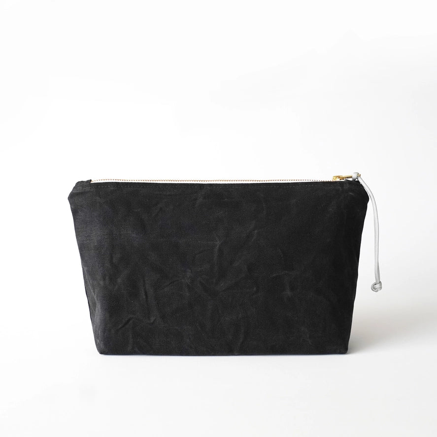 Waxed Canvas Cosmetic Bag