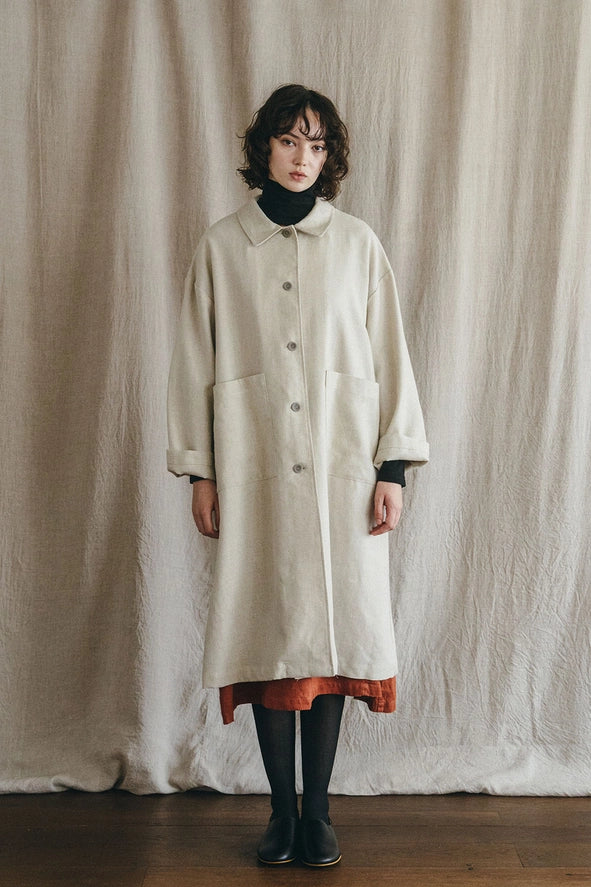 Rasa Coat Wool Linen Natural