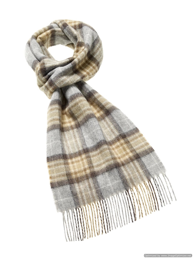 Mckellar Tartan Scarf - Merino Lambswool - Made in England