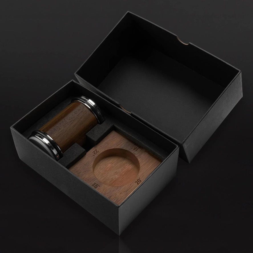 Rolling Knife Sharpener with Magnetic Base with Wooden Base