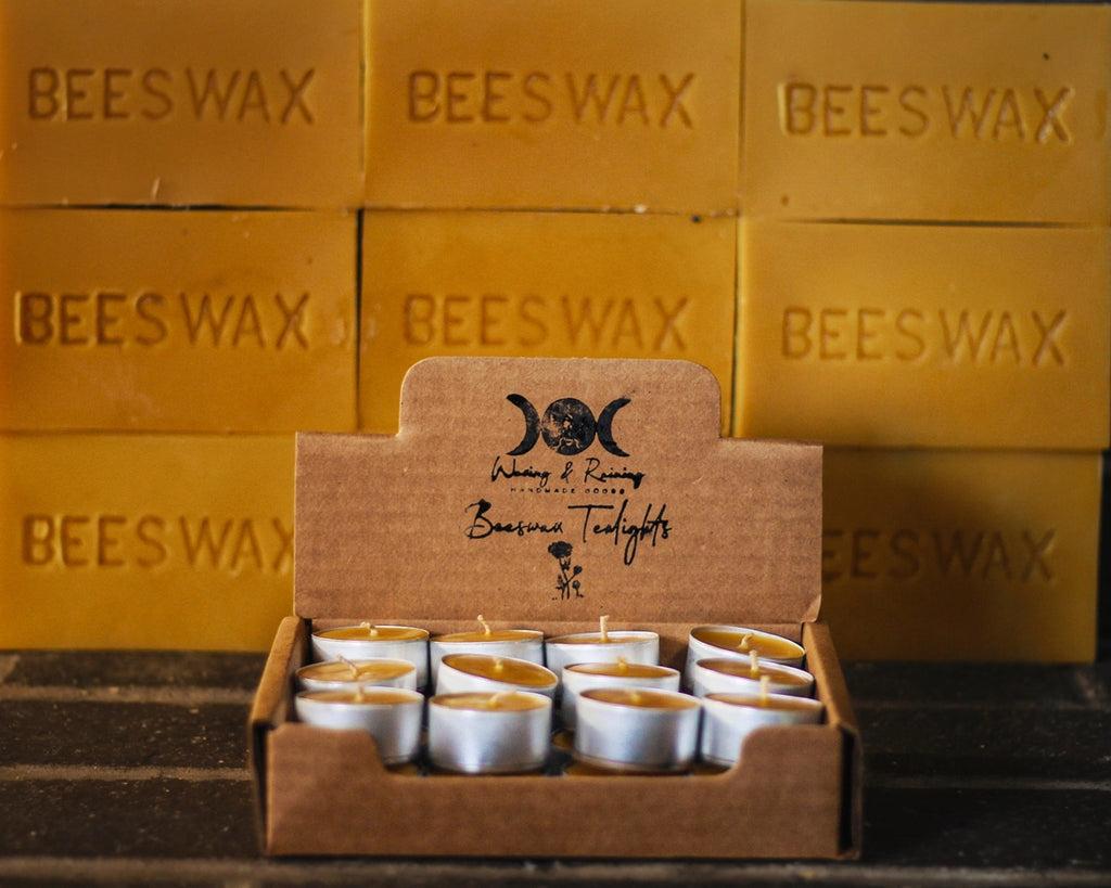 Beeswax Tealight Candles - Boxed For Single Sale