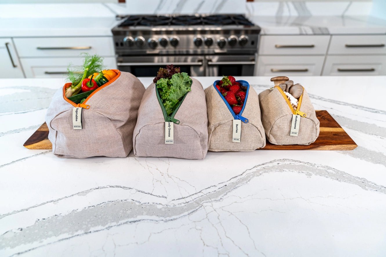 The Complete Set – Reusable Linen Produce Bags (Set of 4)