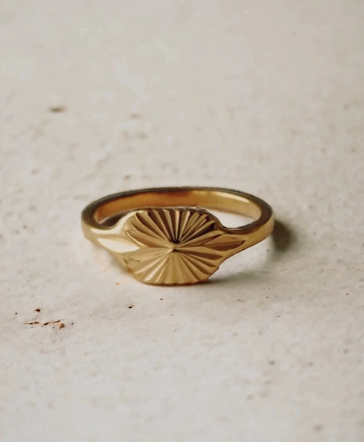 Statement | Helios Sunburst Ring | 18K Gold PVD