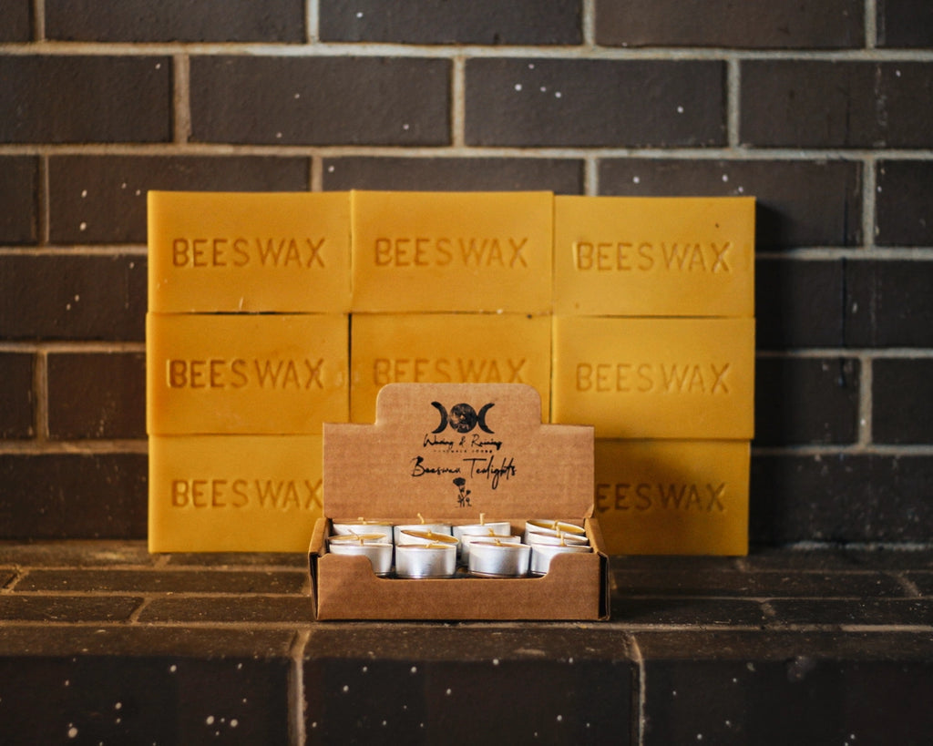 Beeswax Tealight Candles - Boxed For Single Sale