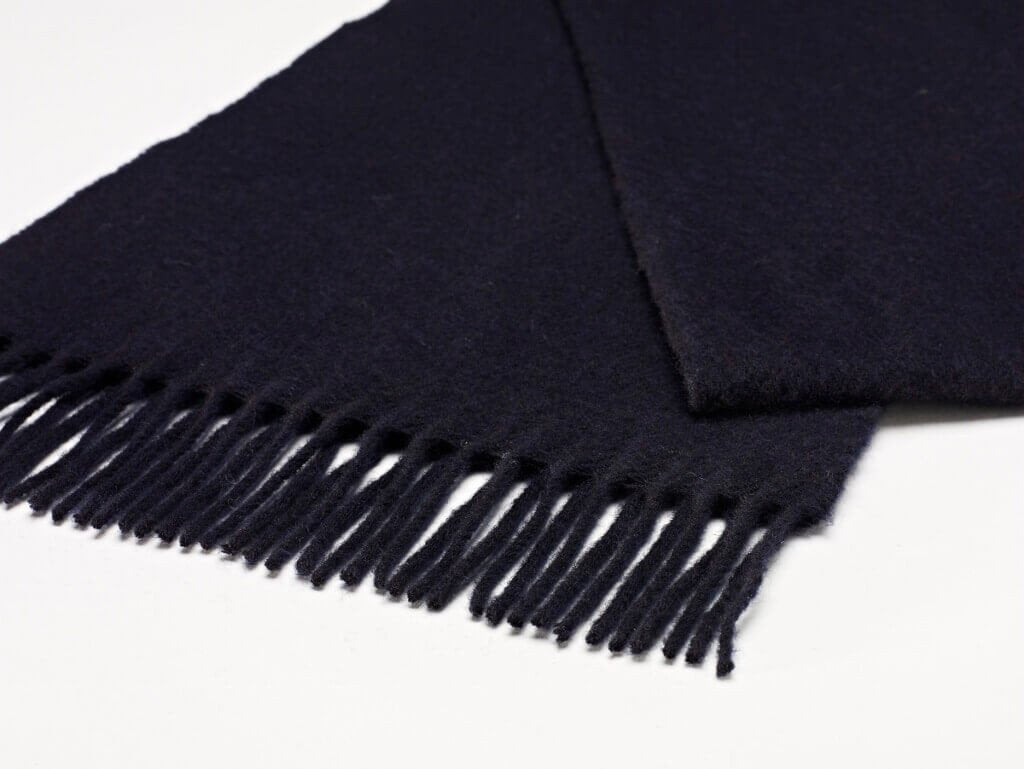 Luxury Plain Navy Scarf
