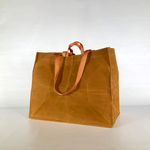 Waxed Canvas Transport Tote — Large