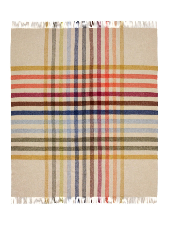 Henley Design Multicolor Merino Throw, Bronte Moon