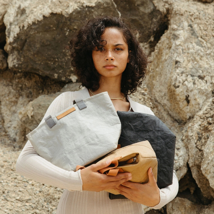 Mini Shopper Lunch Cooler, Washable Vegan Leather Lunch Box