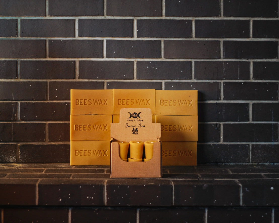 Beeswax Votive Candles - Boxed For Single Sale