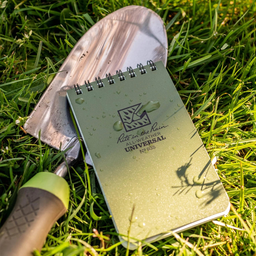 Rite in the Rain 3" X 5" Top Spiral Notebook, Green