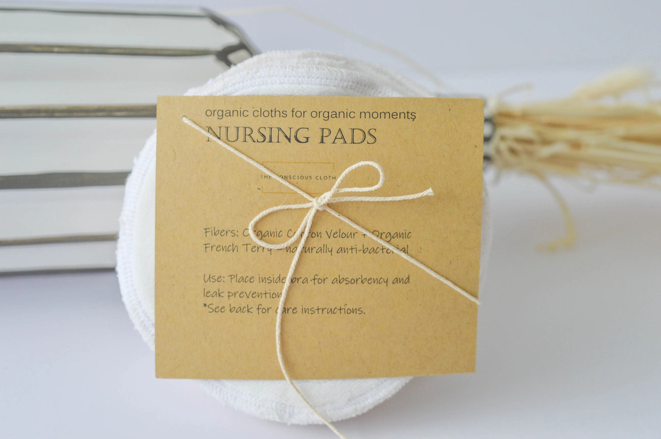 Organic Reusable Nursing Pads - Gots Breastfeeding Shields