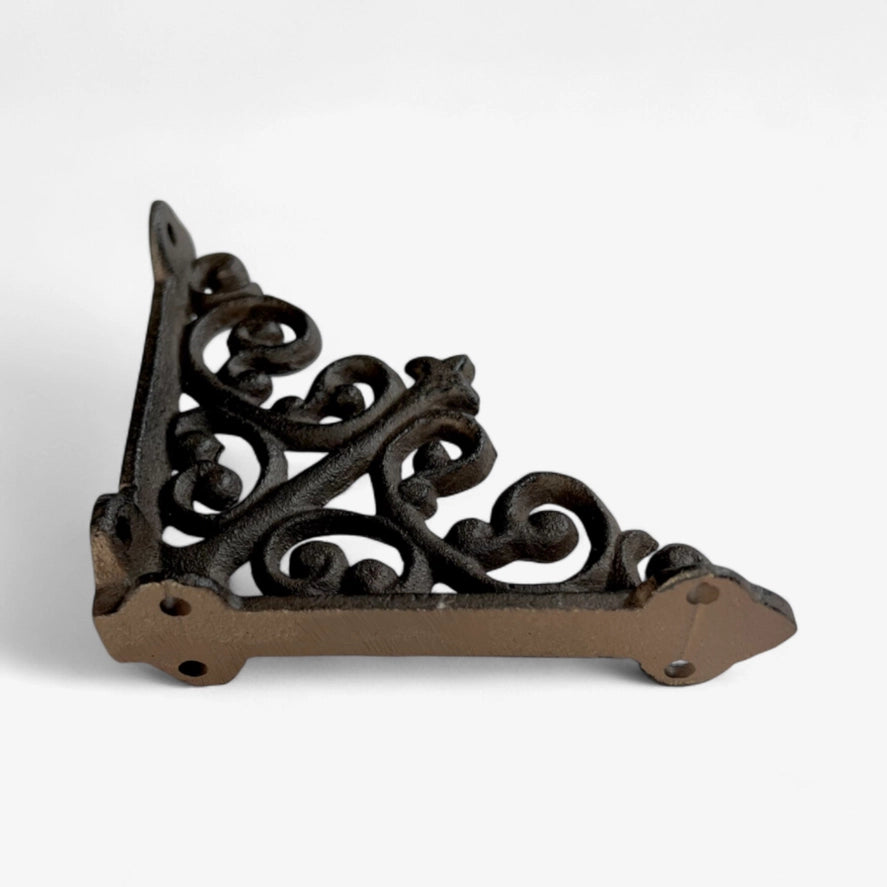 Vintage Scroll Cast Iron Shelf Bracket Rustic Shelf Support