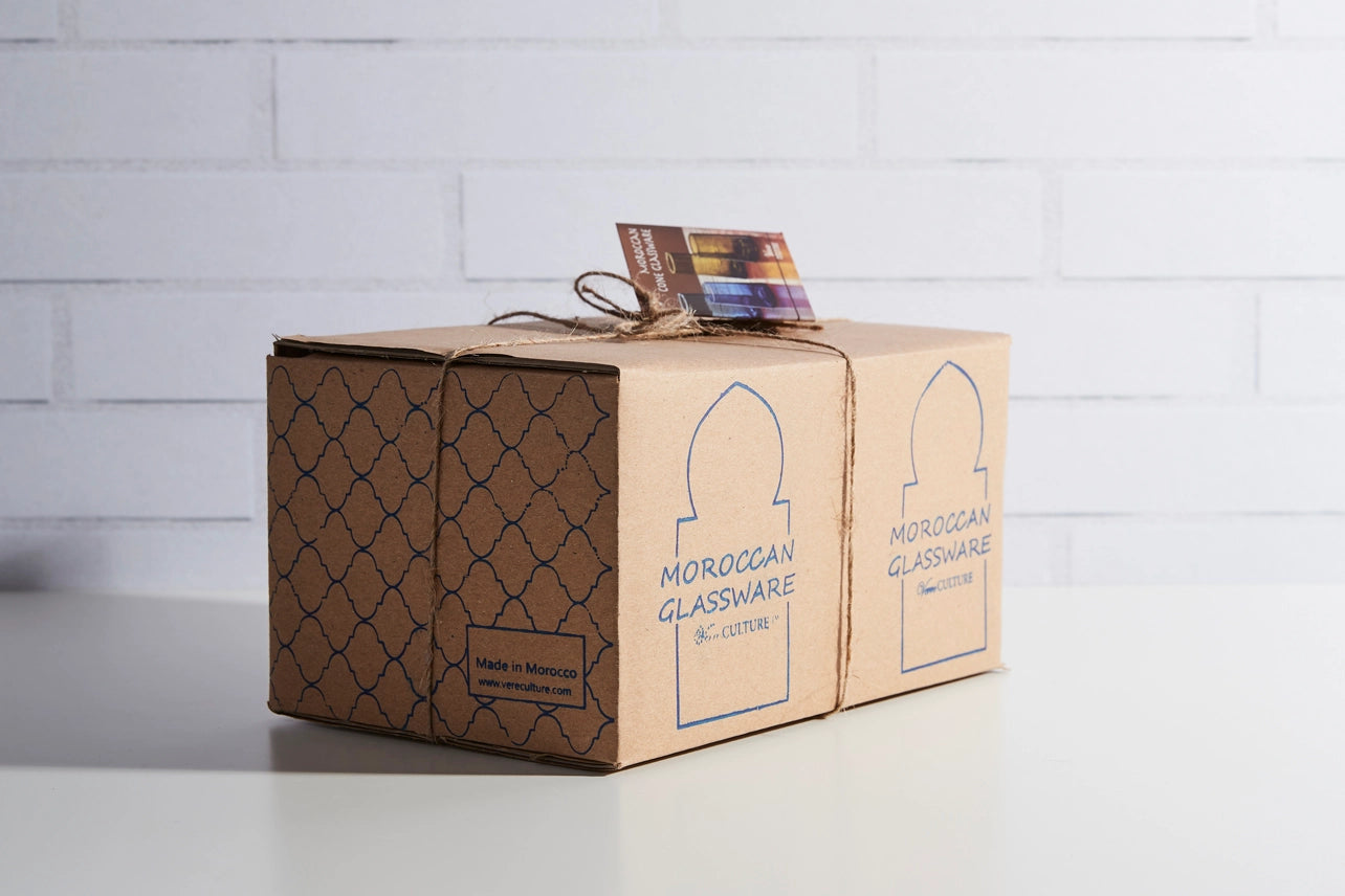 Moroccan Cone Glassware Large - Amber