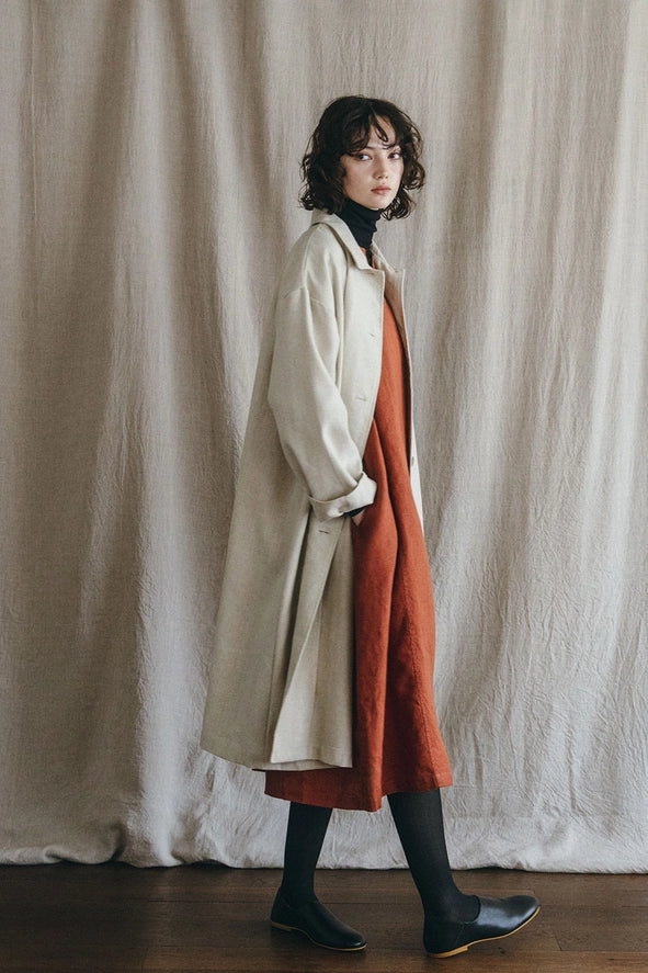 Rasa Coat Wool Linen Natural