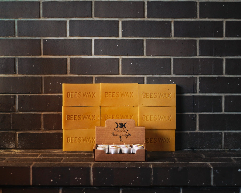 Beeswax Tealight Candles - Boxed For Single Sale