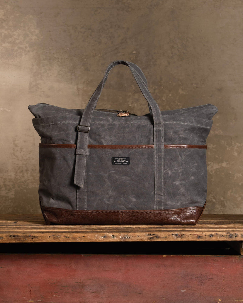 Charter Zipper Tote | 14oz Waxed Canvas | 19" x 12" x 7"