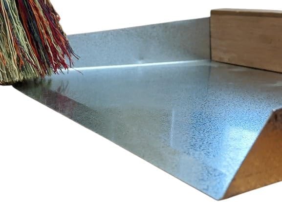 Handmade Metal Dustpan | Solid Hardwood Handle | Made in USA