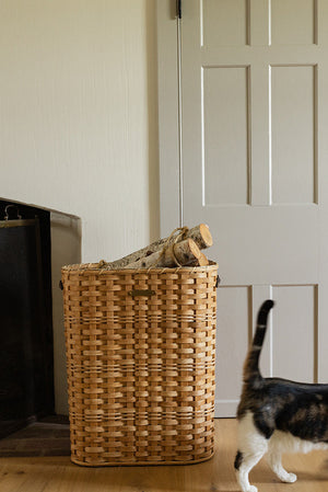 Handwoven Seagrass Hamper | 24" x 19" x 13" | Amish Made