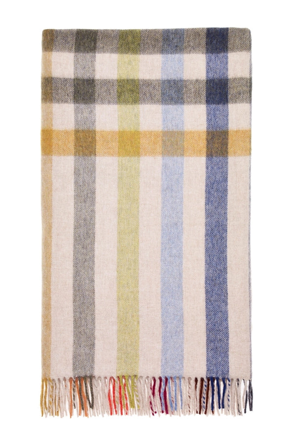 Henley Design Multicolor Merino Throw, Bronte Moon