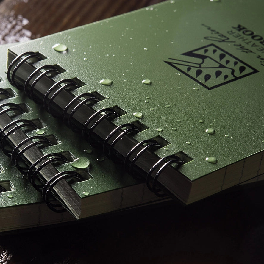Rite in the Rain 3" X 5" Top Spiral Notebook, Green