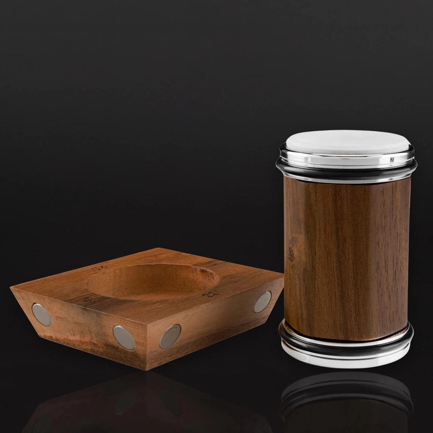 Rolling Knife Sharpener with Magnetic Base with Wooden Base