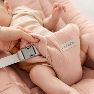 Baby Rocker For Ages 0-24 Months | Beech & Eucalyptus | Removable Muslin Cushion