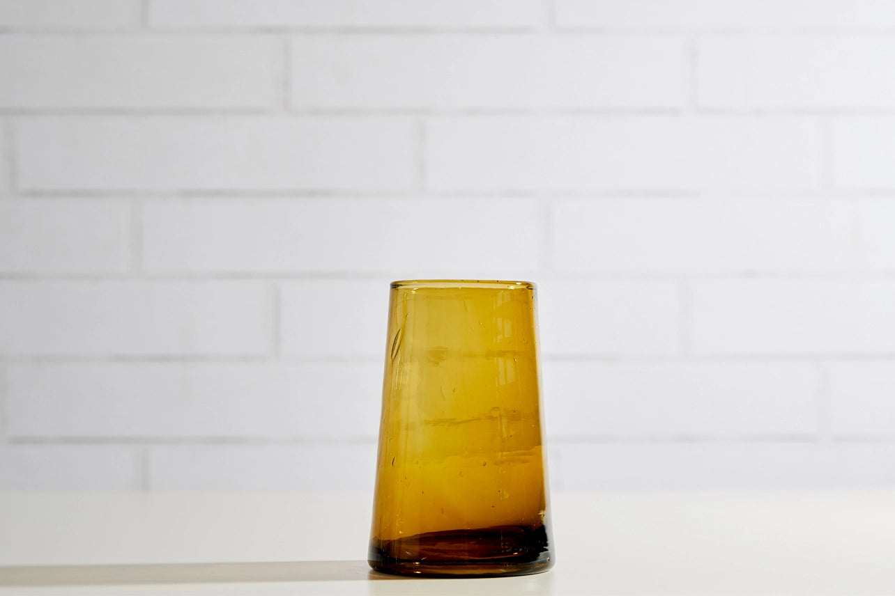 Moroccan Cone Glassware Large - Amber