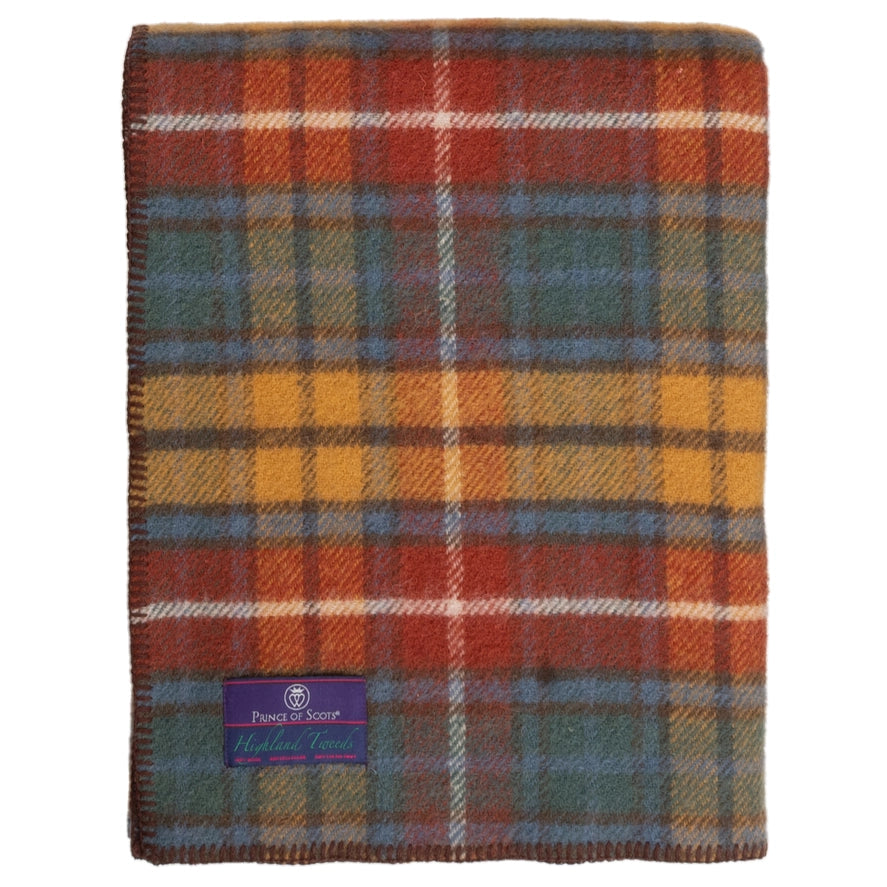 Highland Tweeds Wool Big Throw ~ Antique Buchanan