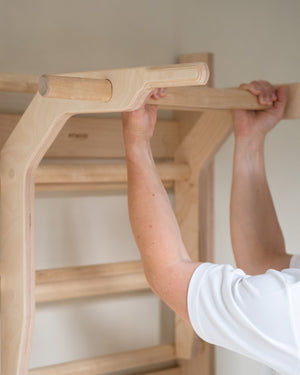 OKSA Pull-Up Bar & Dip Station | Birch Plywood | 150 kg Capacity