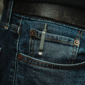 Mini Click Pen | D1 Refill | Titanium, Brass, Copper, or Zirconium