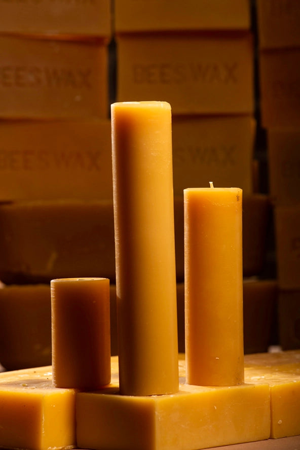 Beeswax Pillar Candle | 2 Inch Pillar | Handmade Candles