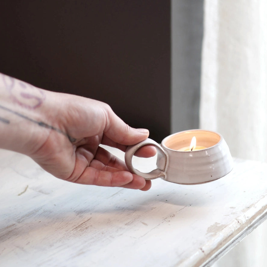 Tea Lite Candle Holder in 3 Color Options