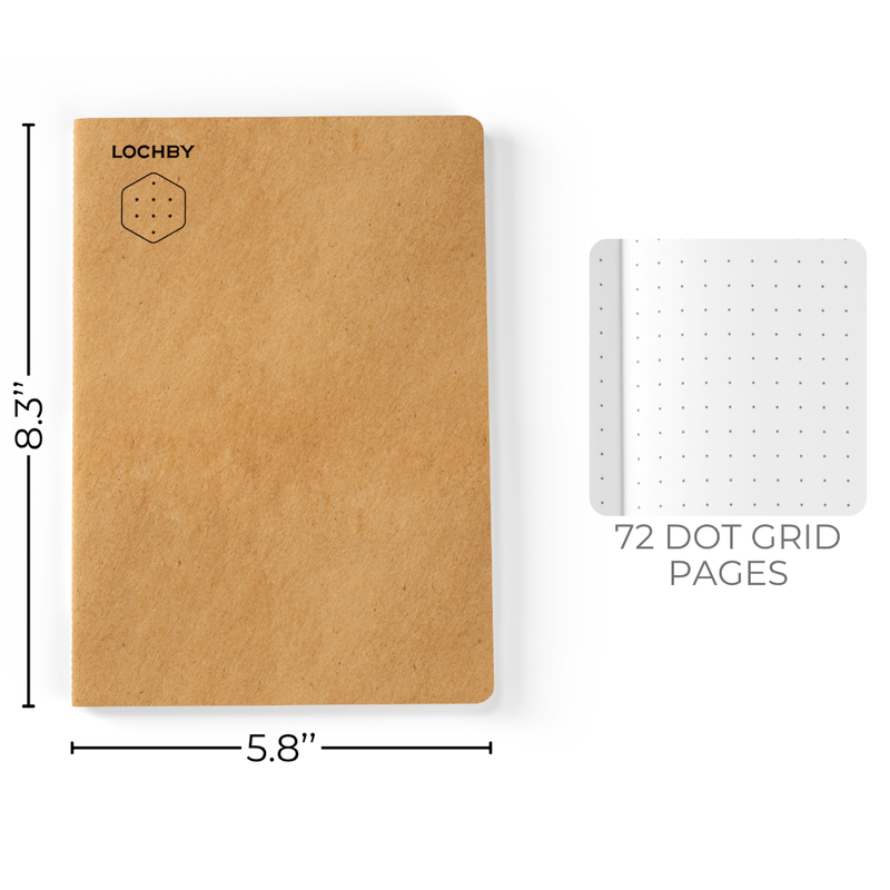 A5 Dot Grid Notebook | Tomoe River Paper | 72 Pages