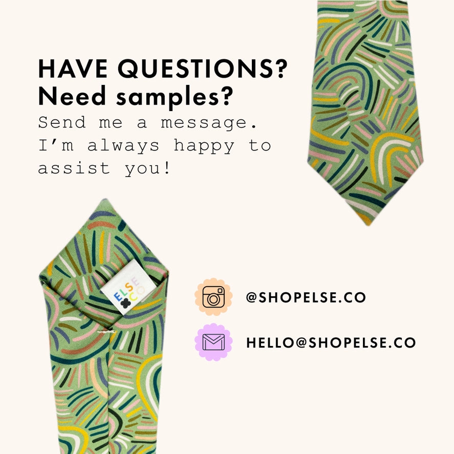 Green Neckties, Desert Rain Storm, Modern Boho Mens Neckties