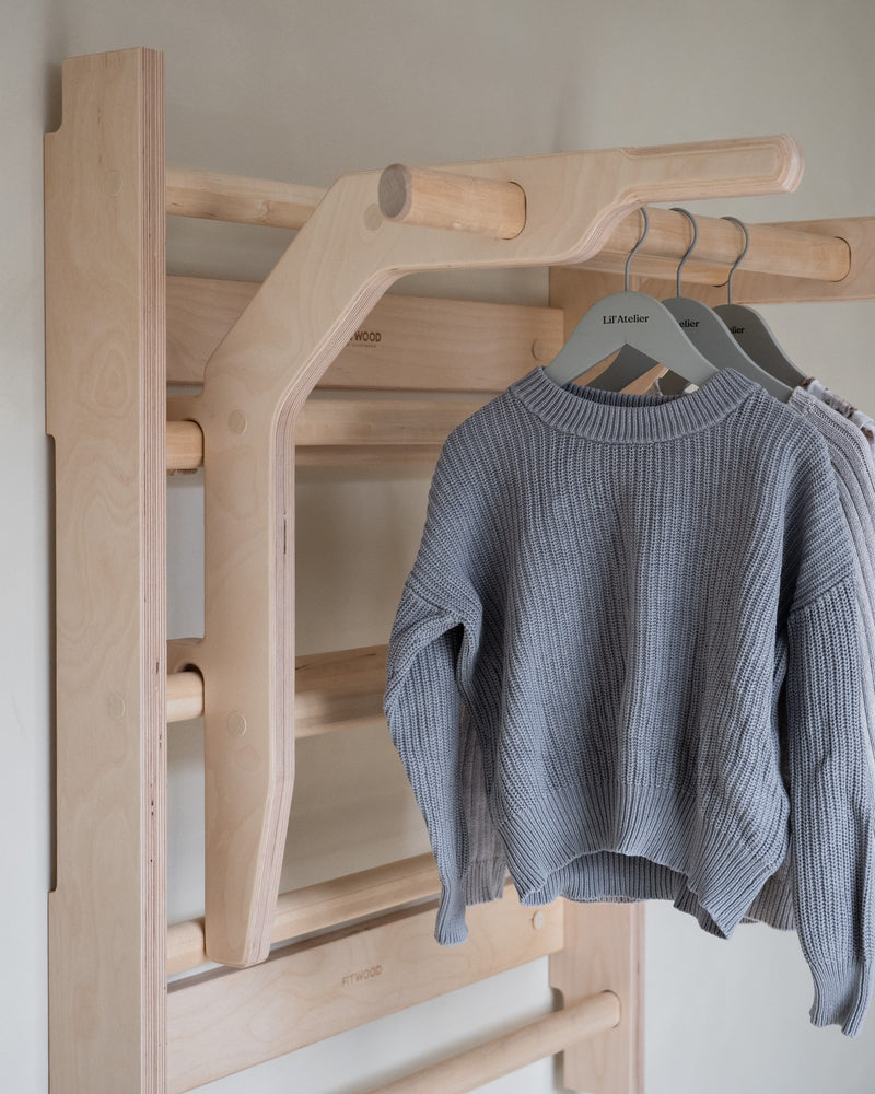 OKSA Pull-Up Bar & Dip Station | Birch Plywood | 150 kg Capacity